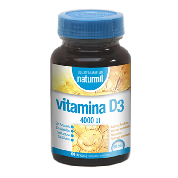 Vitamina D3 4000 UI 60 Cap Naturmil